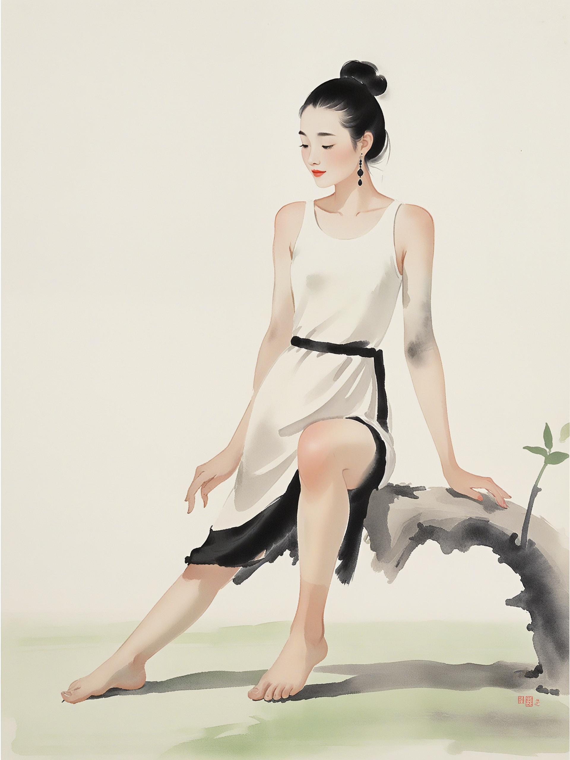 春天油画壁纸 · 溪边碎光