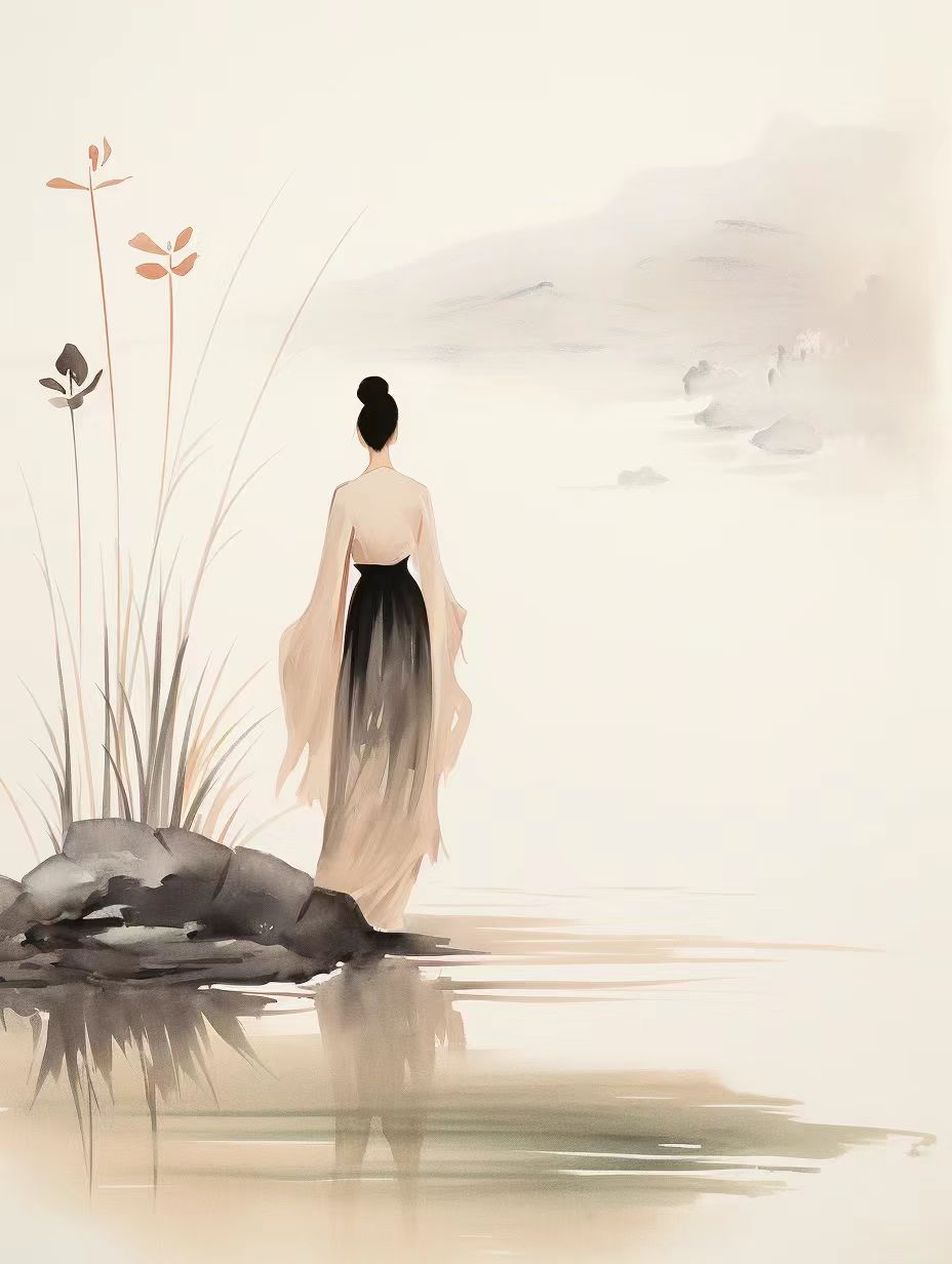 春天油画壁纸 · 暮色将至